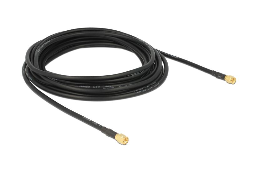 Delock antennkabel - 5 m - svart