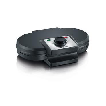 Severin WA 2106 vaffeljern 2 vaffel/vafler 1200 W Sort