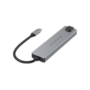 Conceptronic DONN29G dockingstation Ledningsført USB 3.2 Gen 2 (3.1 Gen 2) Type-C Grå