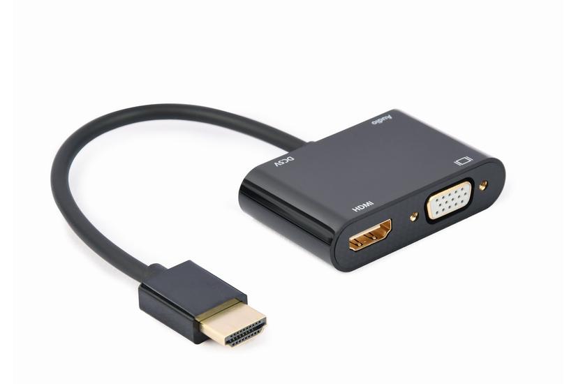 Cablexpert videokort - HDMI/VGA/ljud - 15 cm