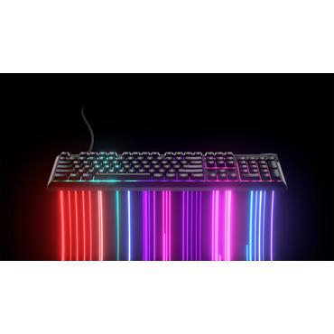 CORSAIR K55 CORE RGB - tangentbord - 100% full size - QWERTY - amerikansk - svart Inmatningsenhet
