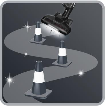 Rowenta Air Force Light RH6545 Stick vakuum Batteri Dry Poseløs 0,65 L Sort