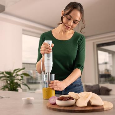 Braun MultiQuick 5 MQ 50001 M Nedsænkning blender 1000 W Grå, Hvid