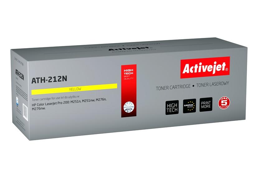 Activejet ATH-212N (erstatning HP 131A CF212A, Canon CRG-731Y; Supreme; 1800 sider; gul)