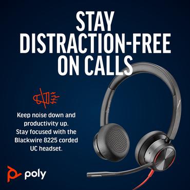Poly Blackwire 8225 - headset - USB-C
