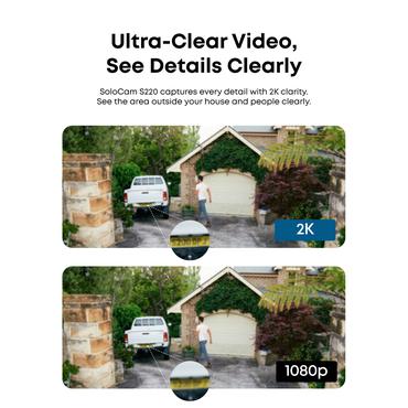 Eufy SoloCam S220 (2-Cam Pack) Terning IP-sikkerhedskamera Indendørs & udendørs Loft/væg