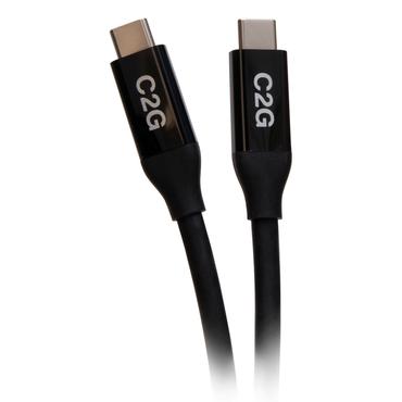 C2G 2.5ft (0.8m) USB-C Male to USB-C Male Cable (20V 5A) - USB4 (40Gbps) - USB typ C-kabel - 24 pin USB-C till 24 pin USB-C - 80 cm