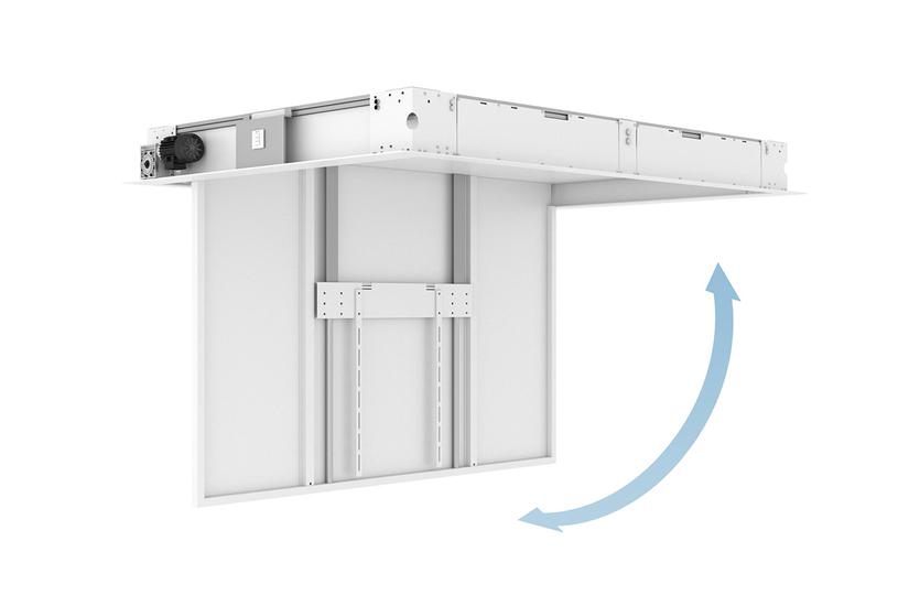 Multibrackets M monteringssats - inverterad med lock, motoriserad - för LCD-TV - svart