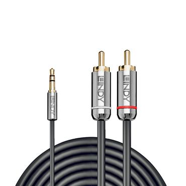 Lindy 35334 lydkabel 2 m 3.5mm 2 x RCA Anthracit