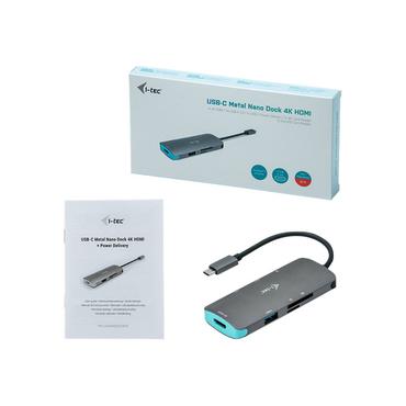 i-Tec USB-C Metal Nano Dock 4K HDMI + Power Delivery