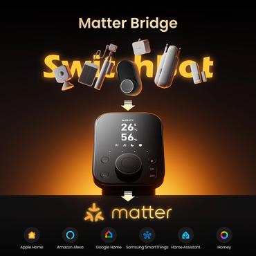 SwitchBot Hub 3 smart home-sender Tr&aring;dl&oslash;s V&aelig;gmonteret IR tr&aring;dl&oslash;s