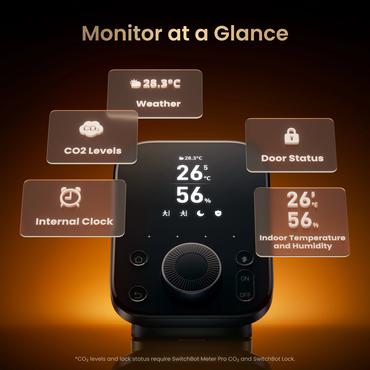 SwitchBot Hub 3 smart home-sender Tr&aring;dl&oslash;s V&aelig;gmonteret IR tr&aring;dl&oslash;s