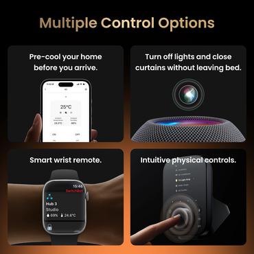 SwitchBot Hub 3 smart home-sender Tr&aring;dl&oslash;s V&aelig;gmonteret IR tr&aring;dl&oslash;s