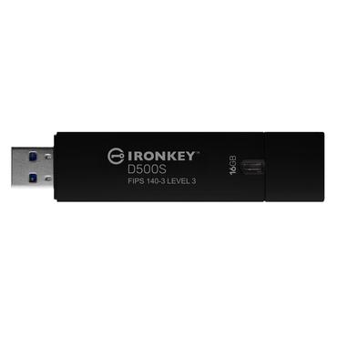 Kingston IronKey D500S - USB flash-enhet - 16 GB - TAA-kompatibel