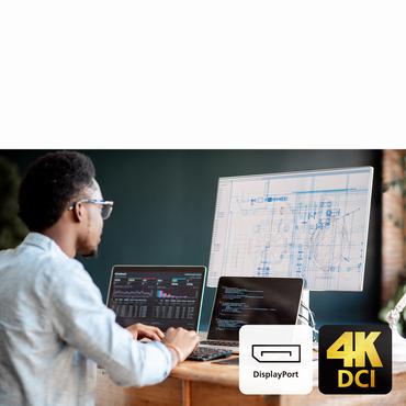 2-Port USB-C 4K DisplayPort KVM Dock Switch