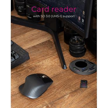 ICY BOX IB-HUB1430-CR stikkontakt Sort