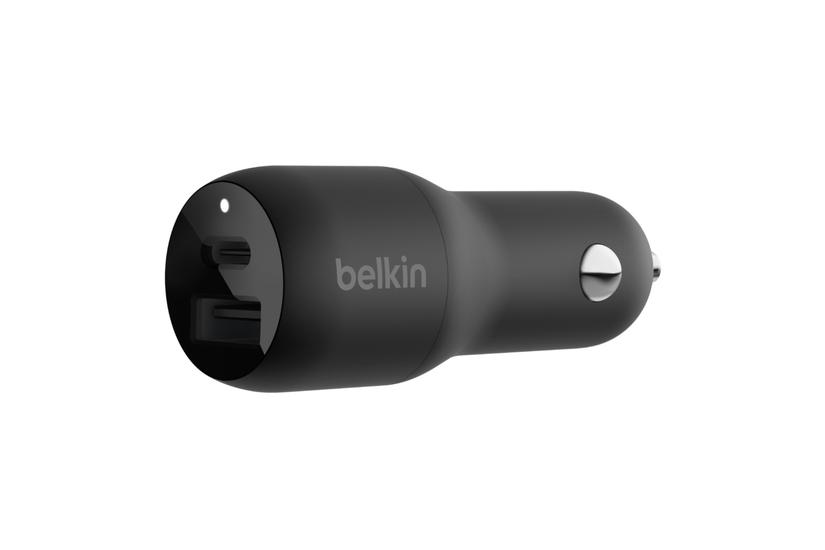 Belkin BOOST UP Dual Car Charger with PPS 37W bilstrømsadapter - USB, 24 pin USB-C - 37 Watt