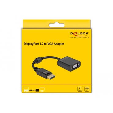 Delock - videokort - DisplayPort till HD-15 (VGA) - 15 cm