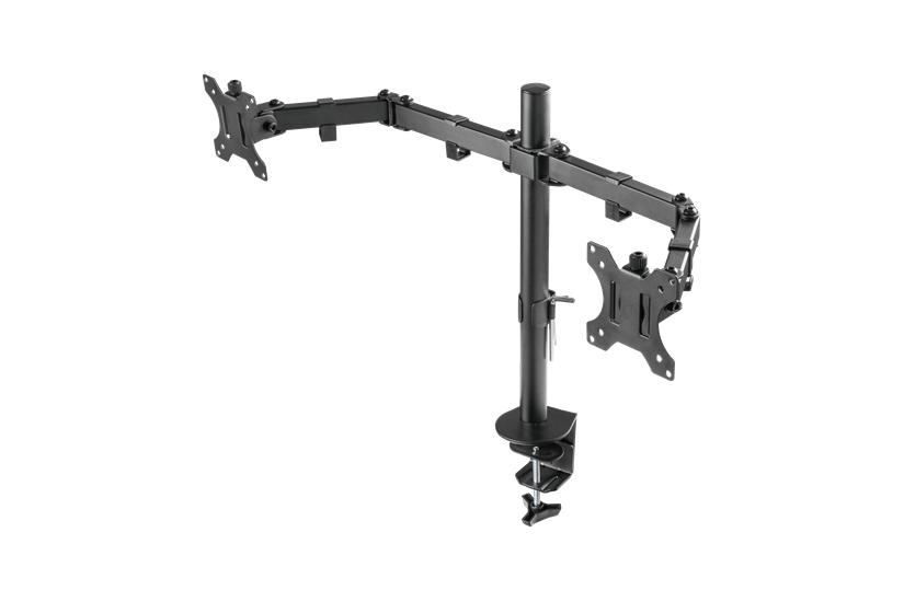 DELTACO GAMING GAM-040 - monteringss&aelig;t - for 2 sk&aelig;rme - sort