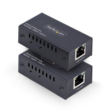 StarTech.com HDMI Extender Over CAT5e/6 Kit, 4K 60Hz, Up to 200ft (60m) - f&ouml;rl&auml;ngd r&auml;ckvidd f&ouml;r audio/video - HDMI