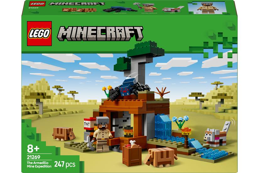LEGO Minecraft 21269 Wyprawa do pancernikowej kopalni