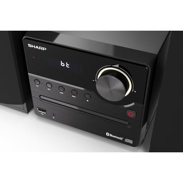 Sharp XL-B512(BK) stereoanlæg Home audio micro system 45 W Sort