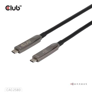 CLUB3D CAC-2580 USB-kabel 15 m USB C Sort