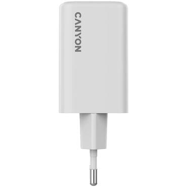 CANYON charger CU65ACC GaN 65W 2xPD 1xQC EU White
