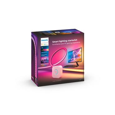 Philips Hue Play Gradient - ljusslinga - LED - 15 W - flerf&auml;rgat/vitt ljus - svart