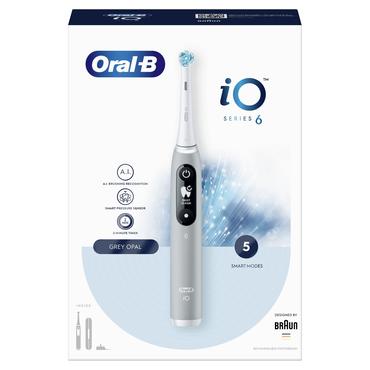 Oral-B iO6 Ultimate Clean Electric Toothbrush, Grey Opal