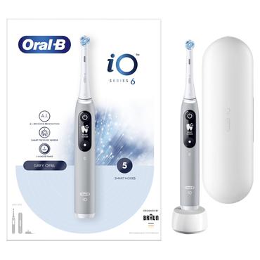 Oral-B iO6 Ultimate Clean Electric Toothbrush, Grey Opal