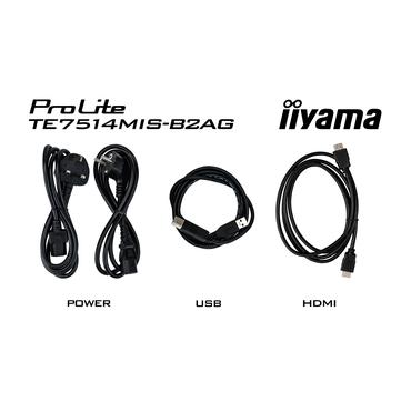 iiyama ProLite TE7514MIS-B2AG 75" LED-bakgrundsbelyst LCD-skärm