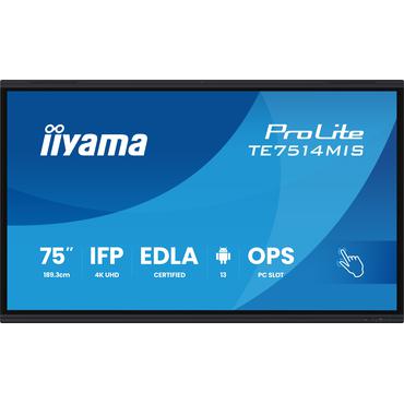 iiyama ProLite TE7514MIS-B2AG 75" LED-bakgrundsbelyst LCD-skärm