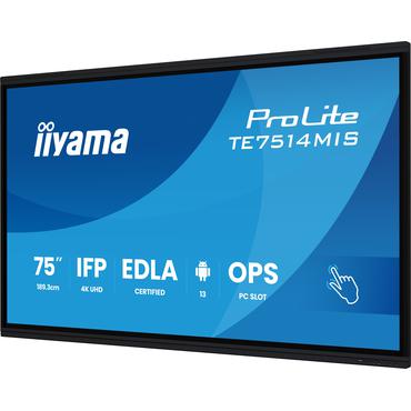 iiyama ProLite TE7514MIS-B2AG 75" LED-bakgrundsbelyst LCD-skärm