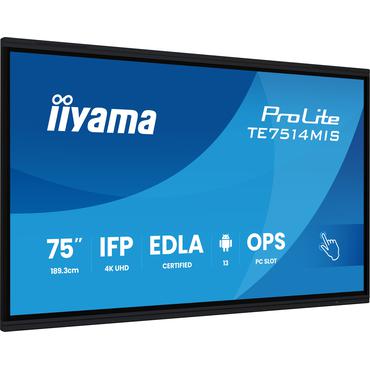 iiyama ProLite TE7514MIS-B2AG 75" LED-bakgrundsbelyst LCD-skärm
