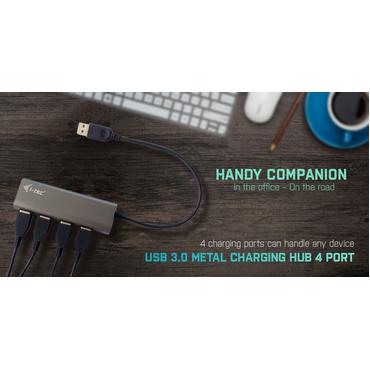 i-Tec USB 3.0 Metal Charging HUB - hub - 4 porte