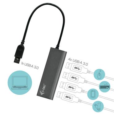 i-Tec USB 3.0 Metal Charging HUB - hub - 4 porte