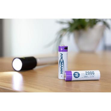 Ansmann 1312-0036 husholdningsbatteri Genopladeligt batteri AA Lithium-Ion (Li-Ion)