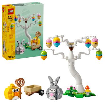 LEGO Iconic P&aring;skehare og kylling p&aring; &aelig;ggejagt