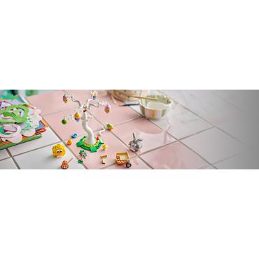 LEGO Iconic P&aring;skehare og kylling p&aring; &aelig;ggejagt