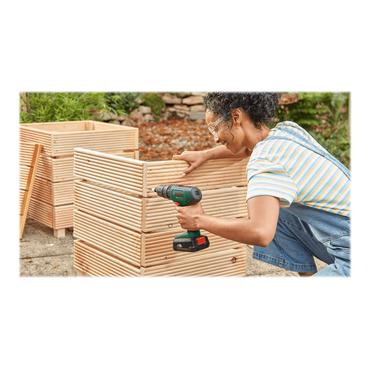 Bosch EasyImpact 18V-40 - slagborr/skruvdragare - sladdl&ouml;s - 2 hastigheter laddare medf&ouml;ljer