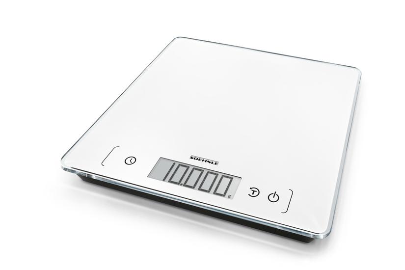 Soehnle Page Comfort 400 Hvid Bordplade Firkant Elektronisk køkkenvægt