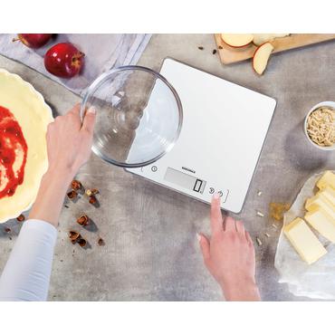 Soehnle Page Comfort 400 Hvid Bordplade Firkant Elektronisk køkkenvægt