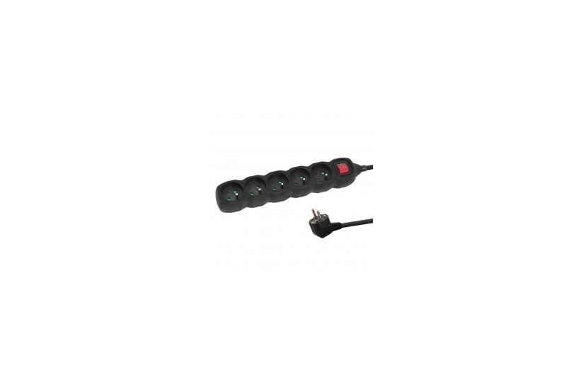 Esperanza ELK215K Power strip 5GN/3M Black
