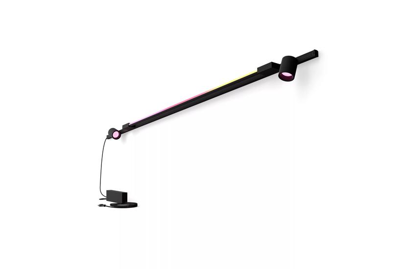 Philips Hue Perifo Væg Sæt - 2 Cylinder Spots + Lysbar - Sort