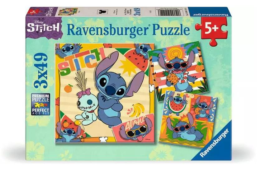Ravensburger Puzzle Enfant dès 5 ans - Aloha ! / Disney Stitch Puslespil 49 stk Tegnefilm