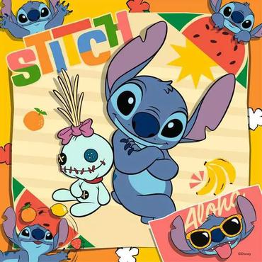 Ravensburger Puzzle Enfant dès 5 ans - Aloha ! / Disney Stitch Puslespil 49 stk Tegnefilm