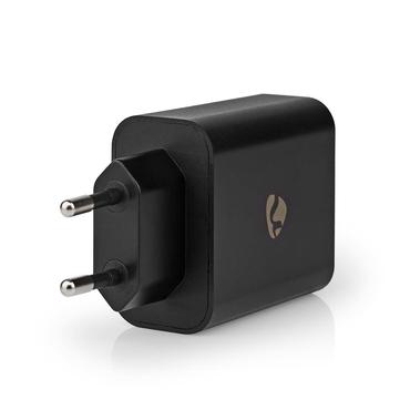 Oplader / Snellaad functie / 2.0 / 2.25/ 3.25 A / Outputs  2 / USB-A / USB-C /65 W / Automatische Voltage Selectie