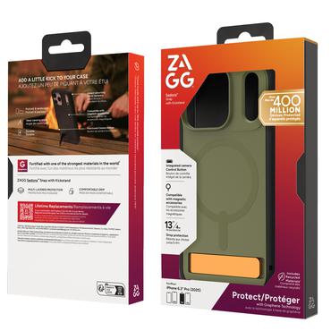 ZAGG Sedona Snap Kickstand mobiltelefon etui 16 cm (6.3") Cover Gr&oslash;n