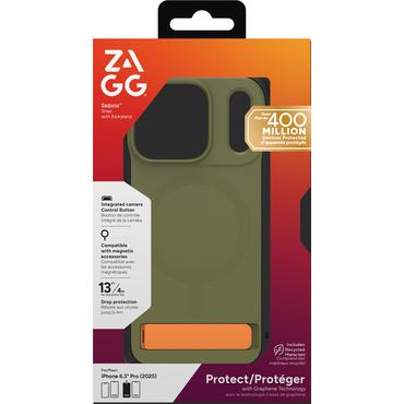 ZAGG Sedona Snap Kickstand mobiltelefon etui 16 cm (6.3") Cover Gr&oslash;n